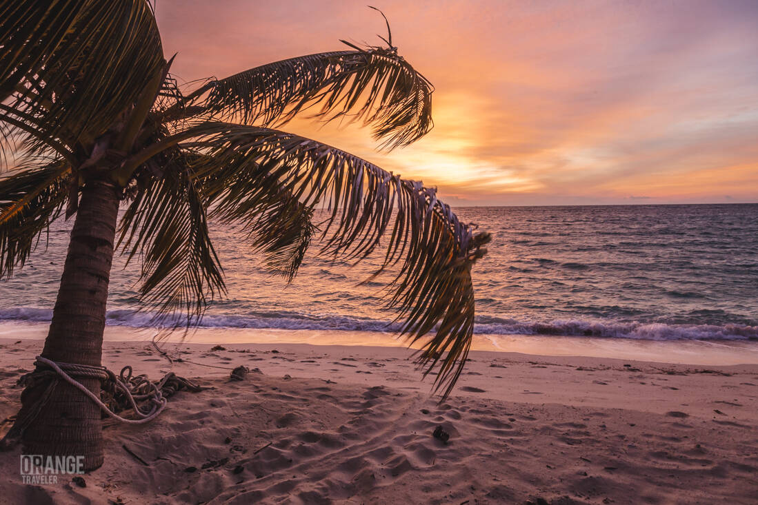 A sunset on Selingan Island