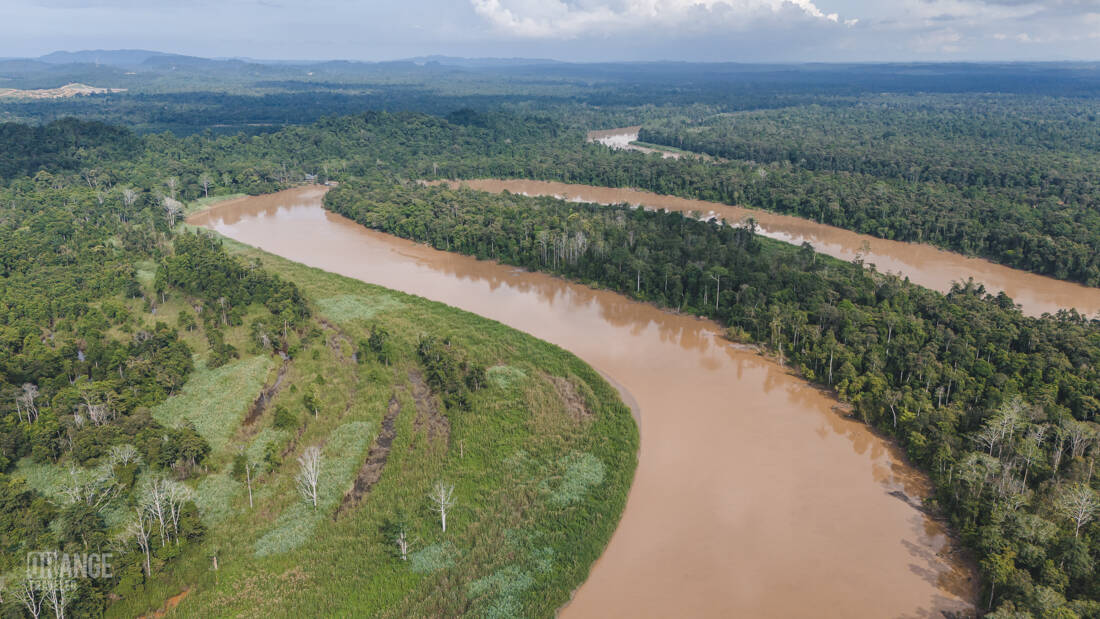 Kinabatangan River in Malaysia