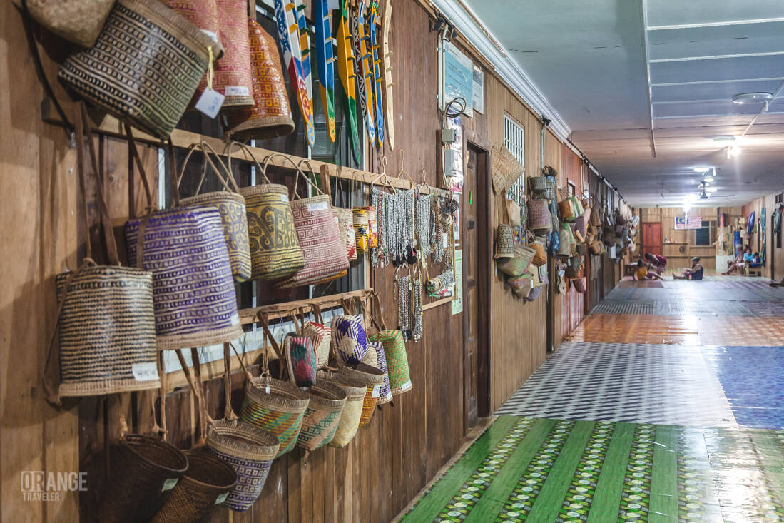 The long corridor of the longhouse