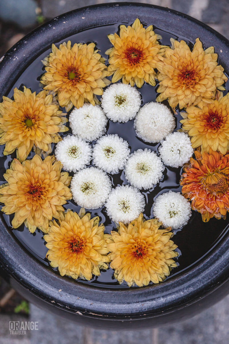 Flowers at The Ritz-Carlton Spa in Langkawi