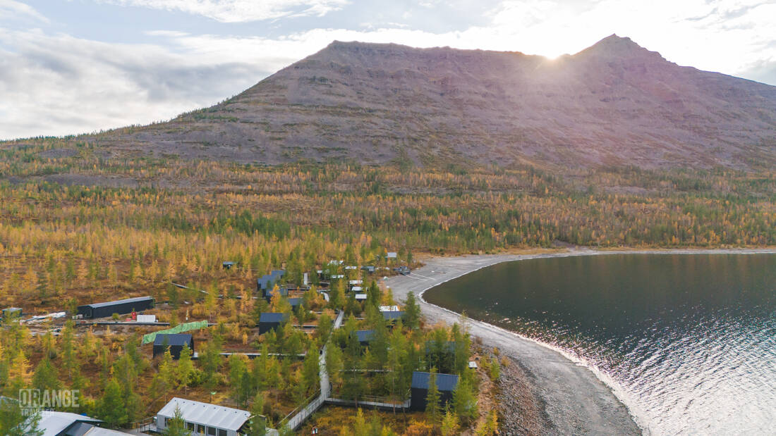 Neralah Park Hotel on Lake Lama, Putorana Plateau