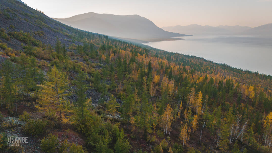 Sunset on Lake Lama on the Putorana Plateau