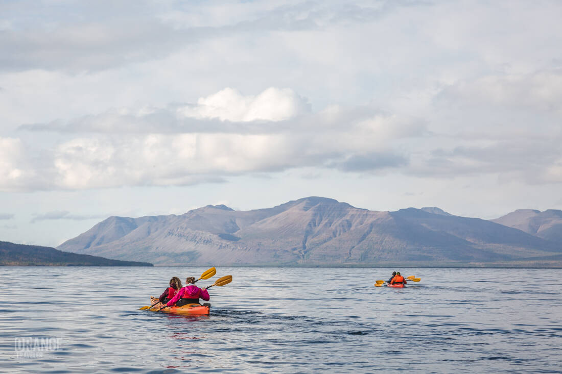 Kayaking on Lake Lama