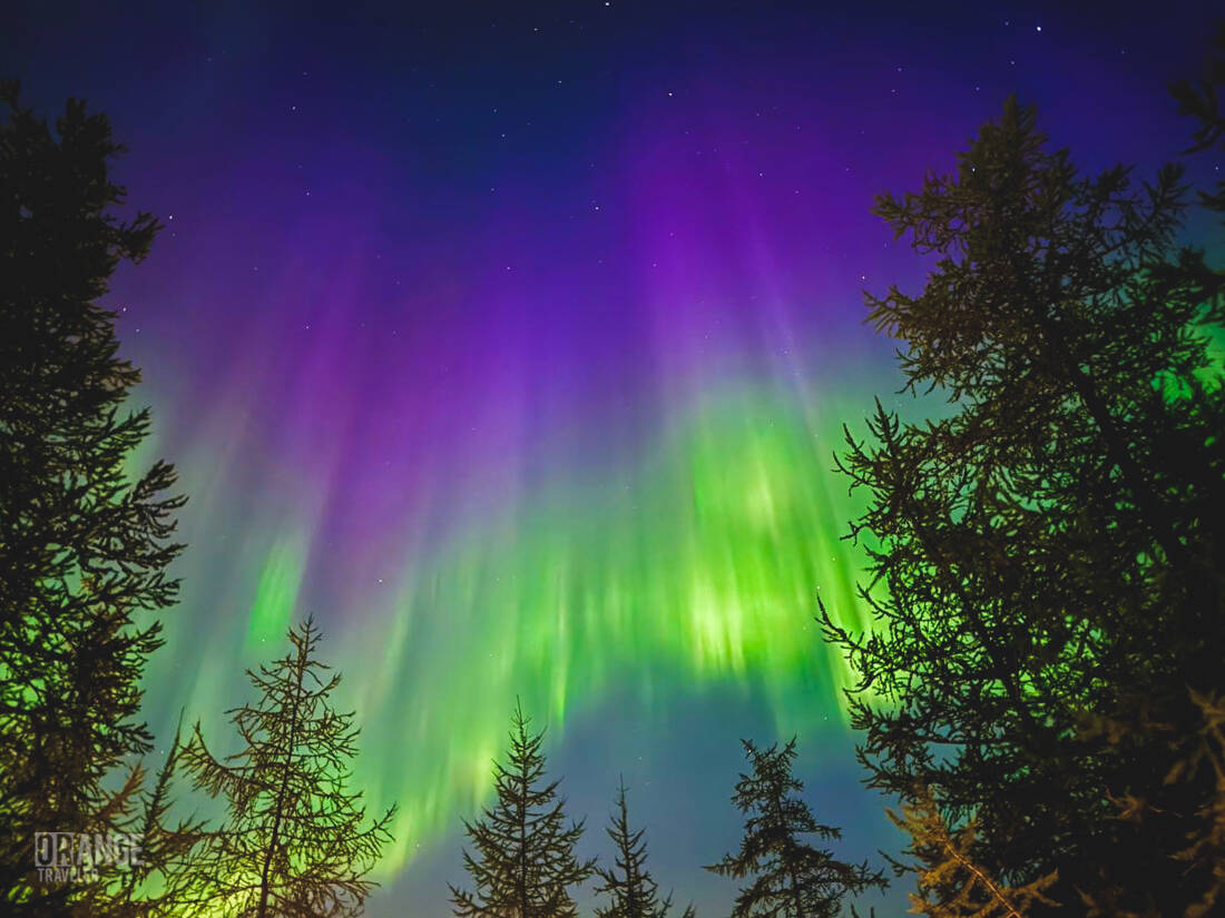Northern lights over the Putorana Plateau