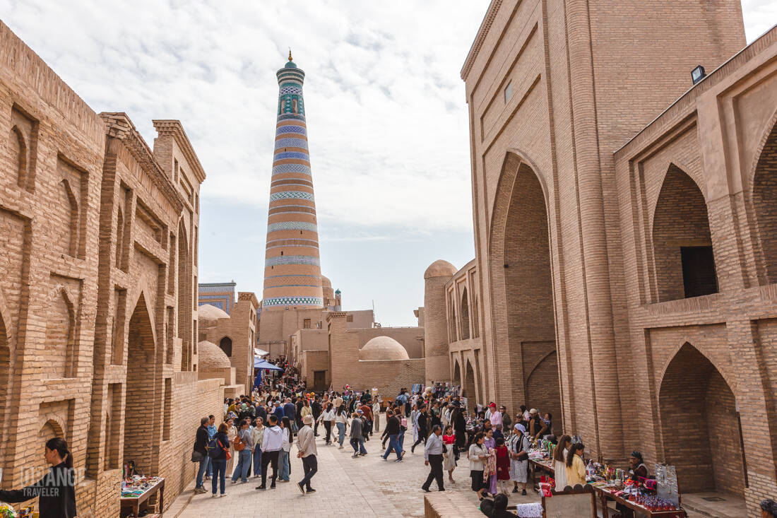 Streets of Ichan-Kala in Khiva, Uzbekistan