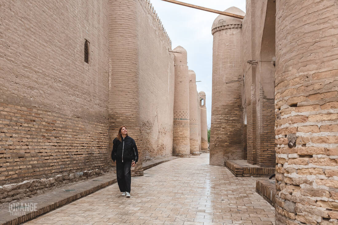 Orange Traveler in Khiva