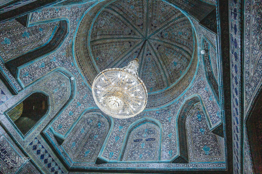 Painting in the Pahlavan Mahmud Mausoleum in Khiva