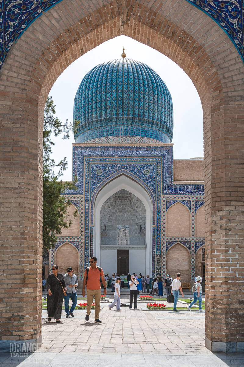 Entrance arch of the Gur-Emir Mausoleum
