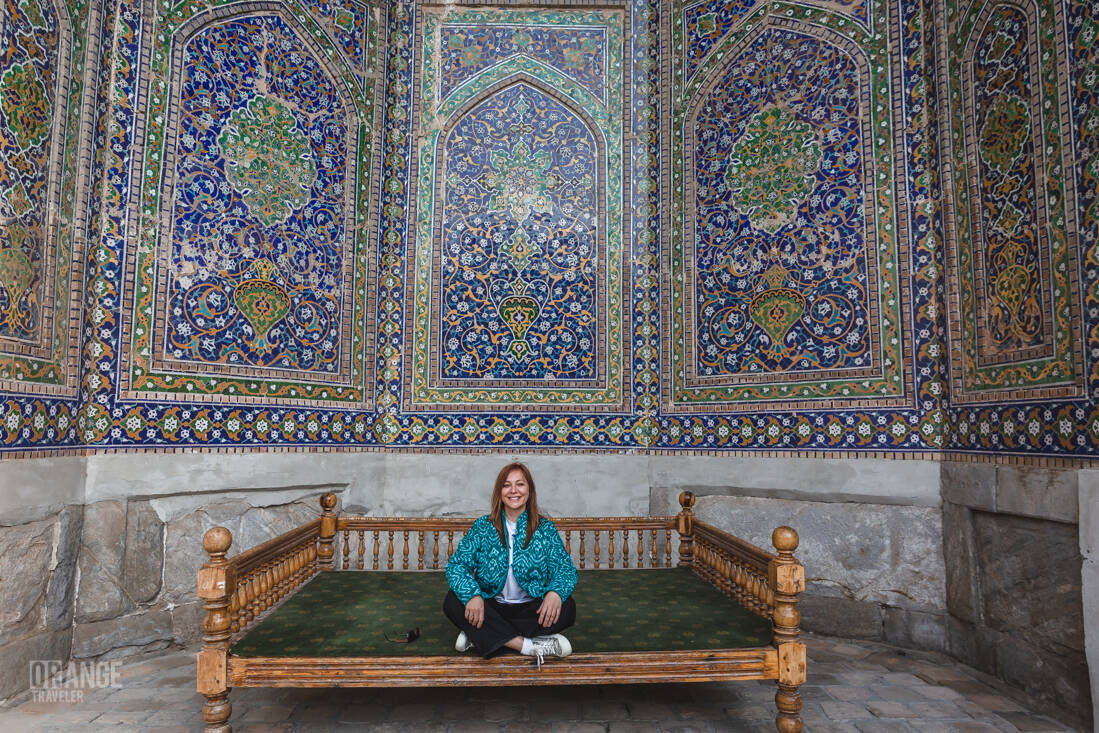 Orange Traveler at the Registan