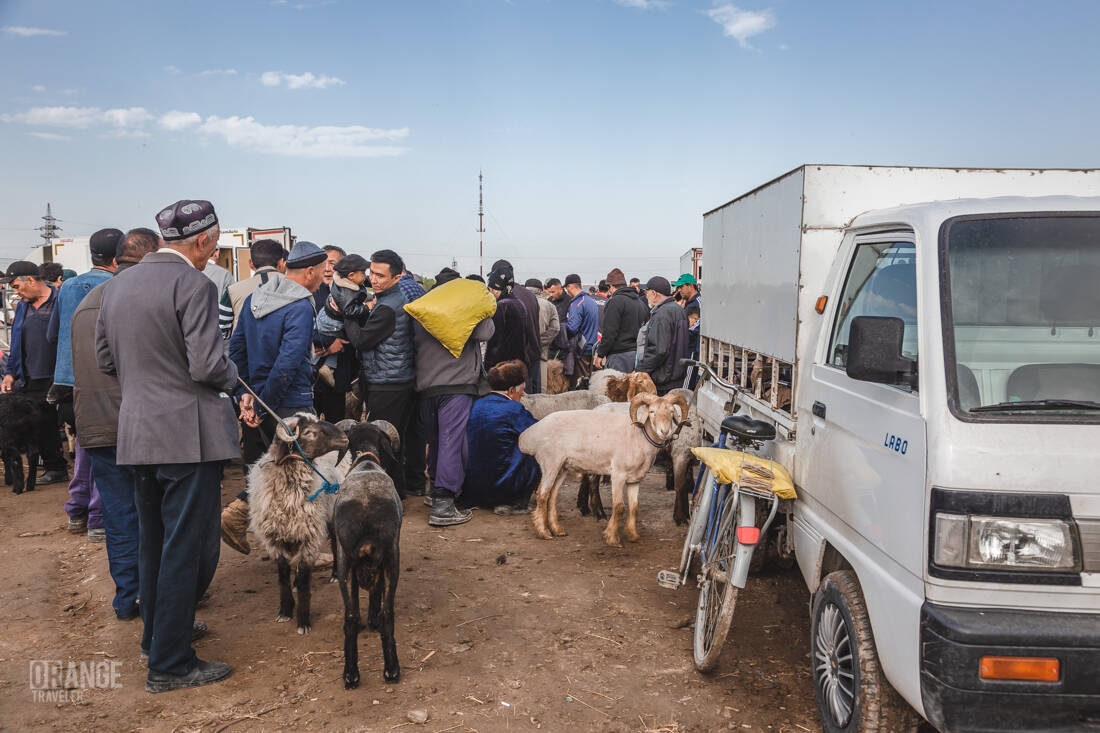 Market in Urgench, Uzbekistan