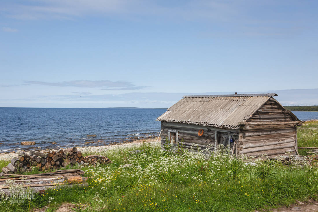 Рыбацкая хижина на Белом море