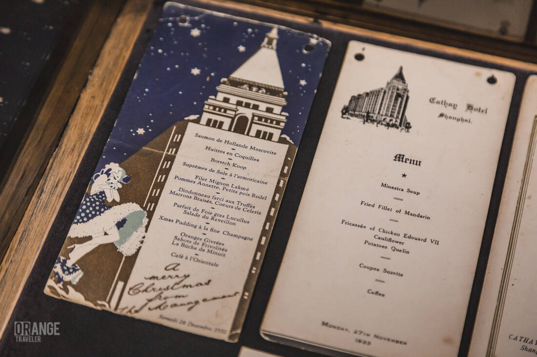 A menu in the Peace Museum