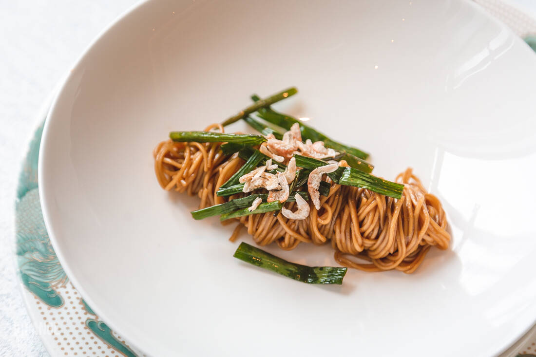 Noodles at Dragon & Phoenix restaurant