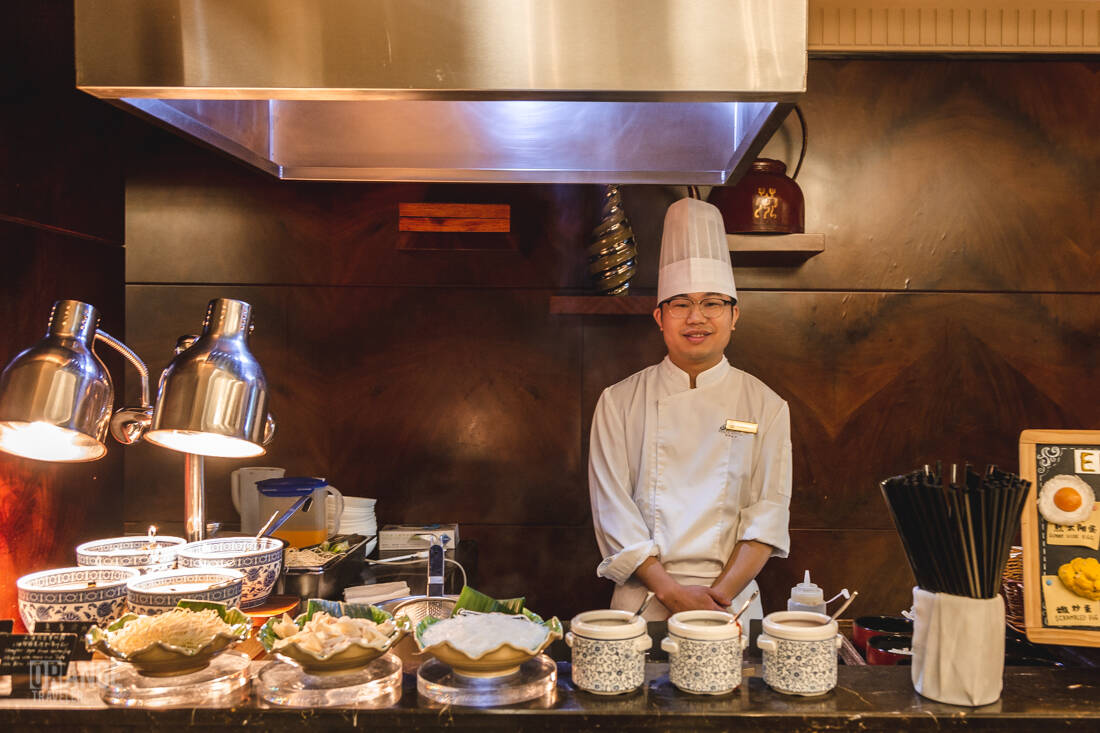 A chef at the Fairmont Gold Lounge